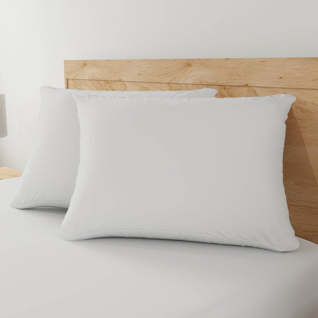Fluffy Shredded Allergy Relief Bed Pillows, Standard/Queen - Firm Support, Back and Side Sleeper (2 Count) - Hotel Quality Plush Sleeping Pillows Detail