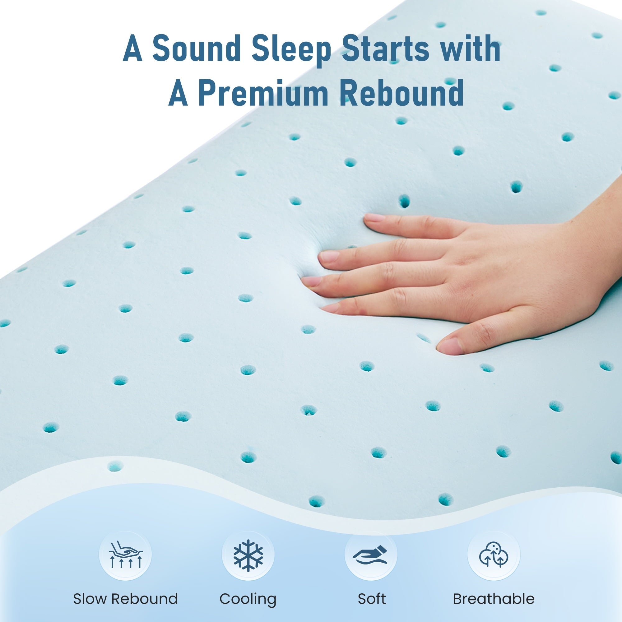 Decorative Plump Memory Foam Pillow for Bed, Cooling Pillow with Extra Height Pad, Supportive Bed Pillow for Side, Back & Hot Sleepers... - Hotel Quality Plush Sleeping Pillows Detail