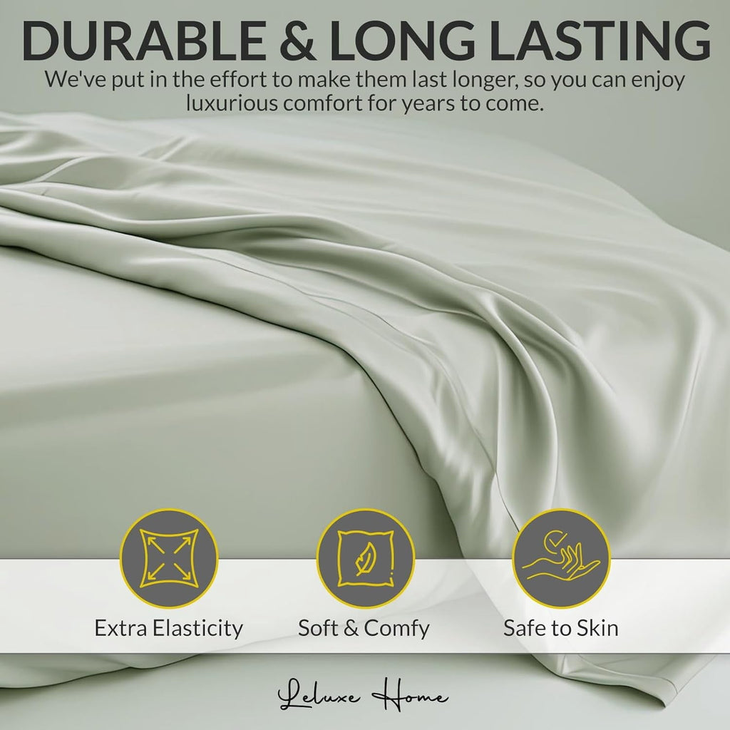 Breathable Luxury 4-Piece Full Pink Sheet Set - Cooling, Wrinkle-Free - Premium Ultra-Soft Pillowcase Pair for Sleeping Detail