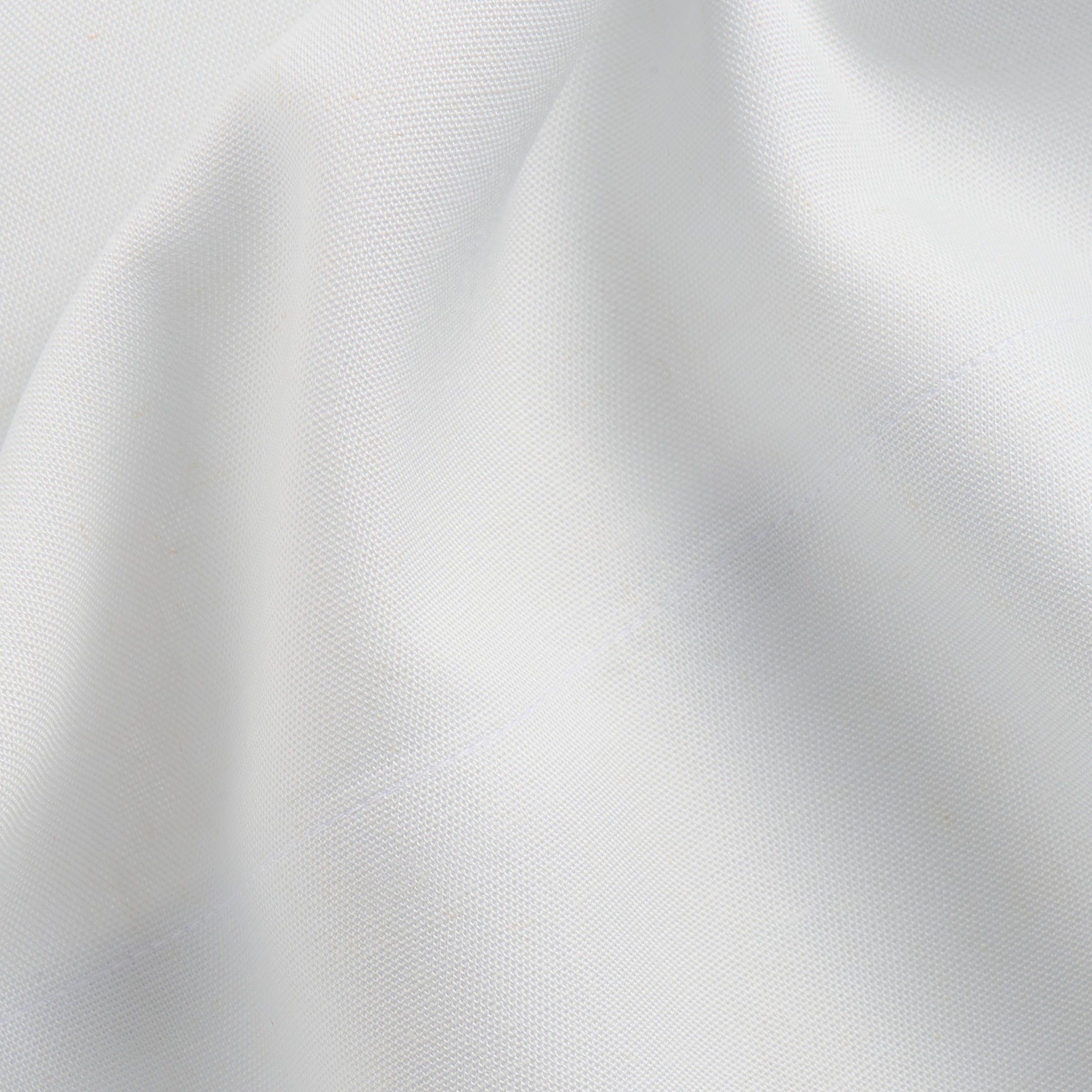 Breathable Luxury 4-Piece White Lyocell & Linen Blend Percale Bed Sheet Set, Queen - Breathable Egyptian Cotton Flat & Fitted Sheets Detail
