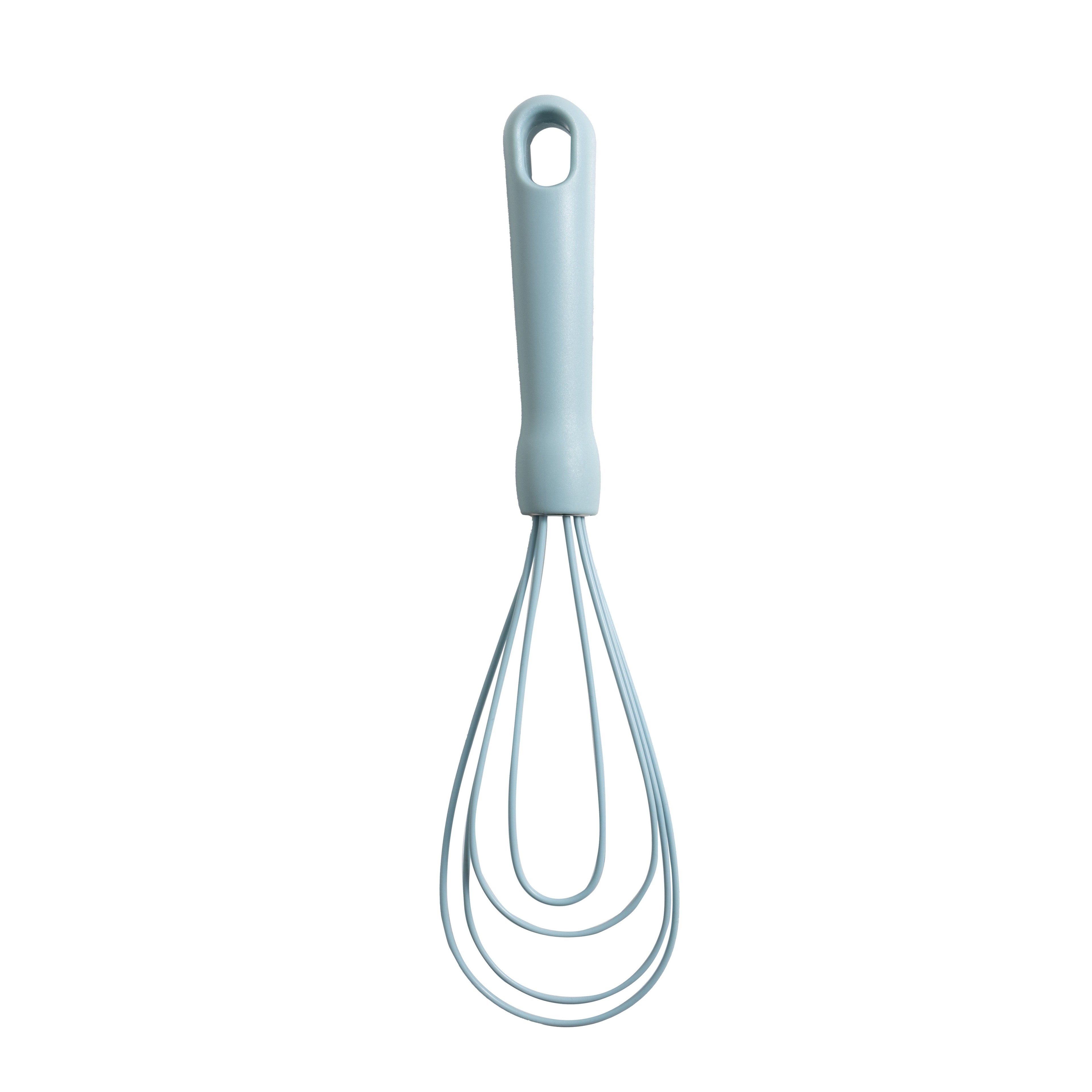 Premium Kitchen 3-Piece Silicone Whisk Set, 10.5"/10.4"/9.6" L, Blue Color - Premium Stainless Steel Garlic Presser & Peeler Detail