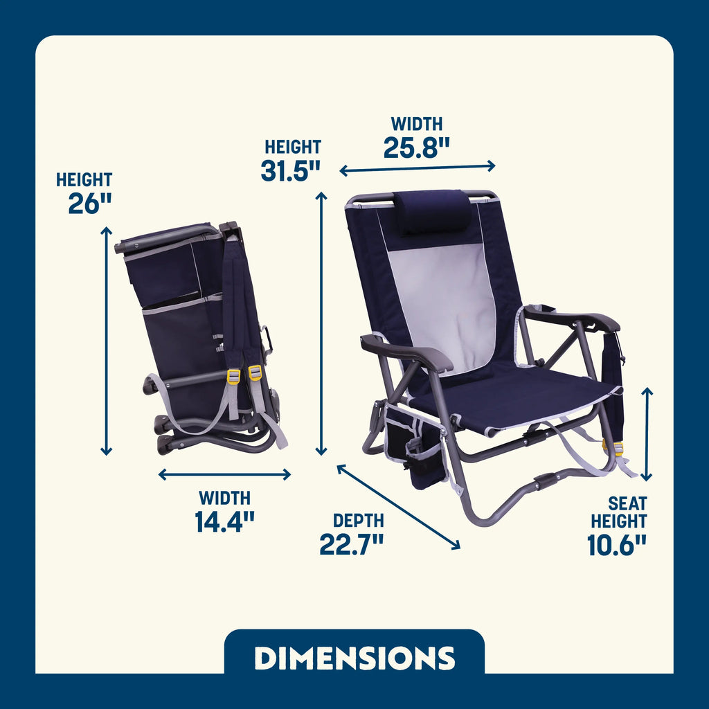 Lightweight Messenger Bi-Fold Slim Event Chair - Choice 334 - Premium Slim-Fold Compact Chair with Messenger Bag Detail