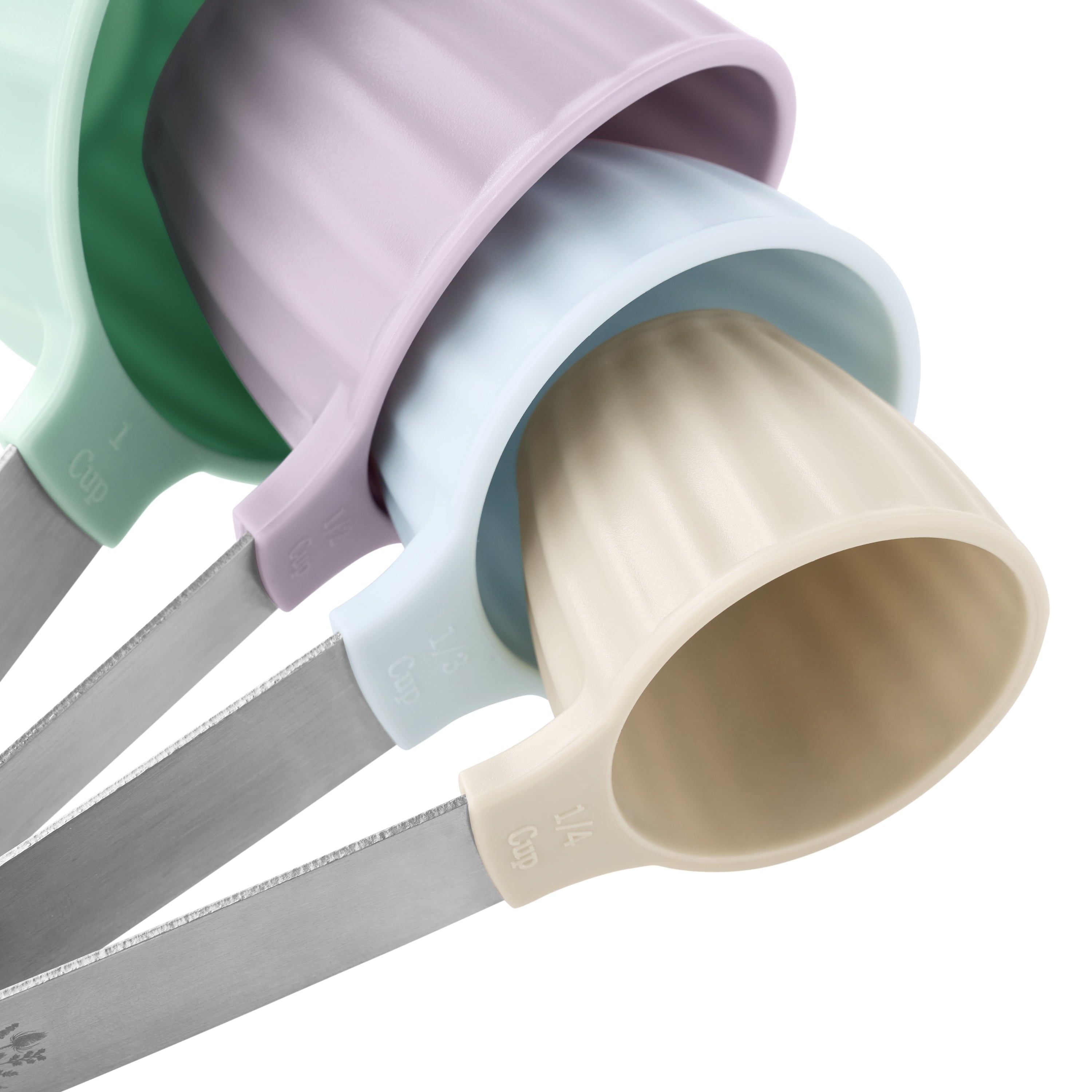 Multi-Functional 8-Piece Plastic Measuring Cup and Spoon Set, Multicolor - Multi-Functional Manual Food Chopper & Slicer Detail