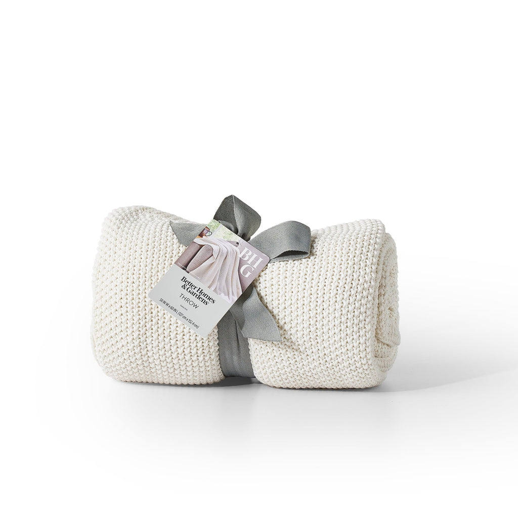 Reversible Sherpa Chunky Knit Papyrus Throw, Cotton-Blend, 50"x60", 2.3 lb, All Ages - Super Soft Reversible Sherpa Flannel Blanket Detail