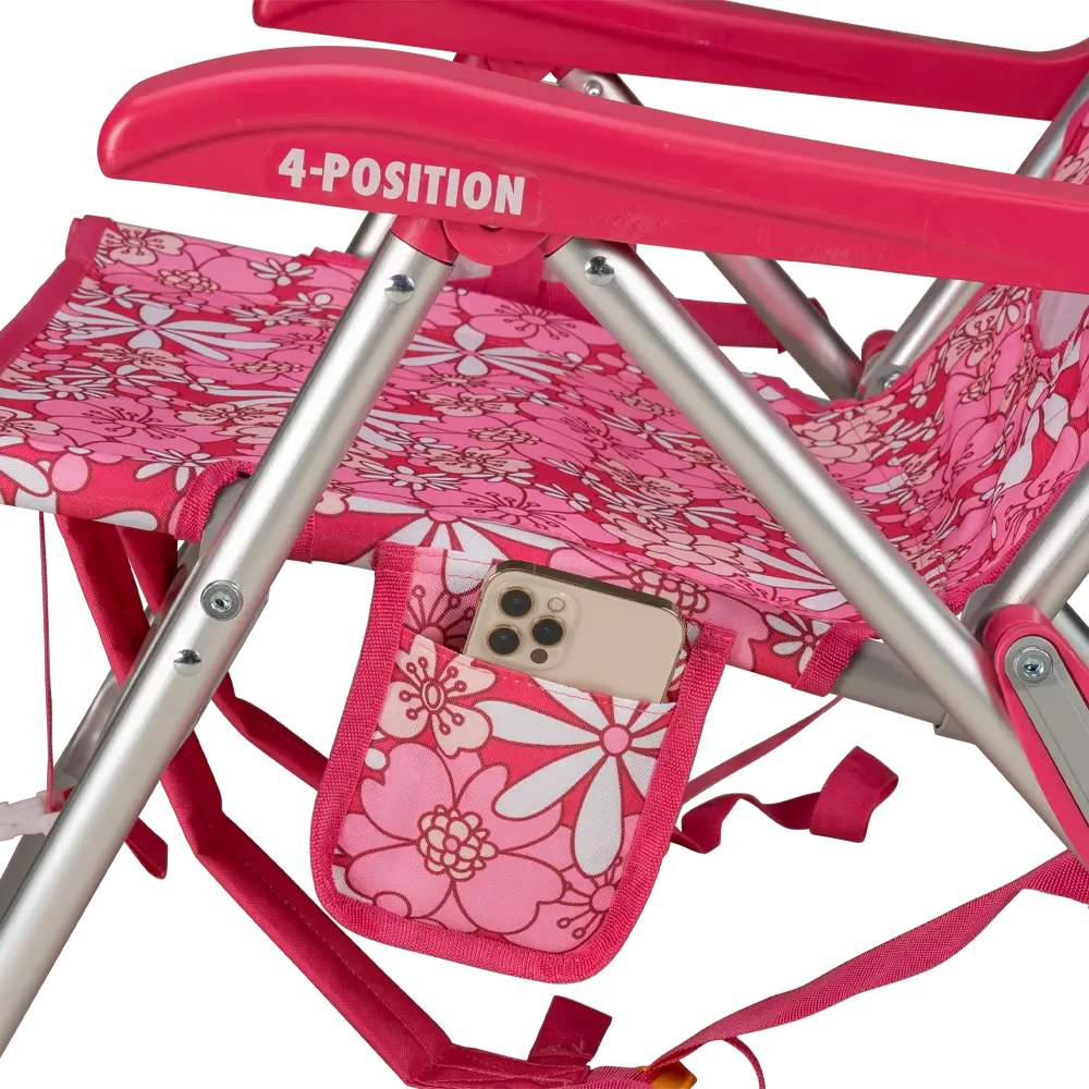 Reclining Beach Backpack Beach Chair - Choice 709 - Low-Profile Reclining Beach Chair with Backpack Straps Detail