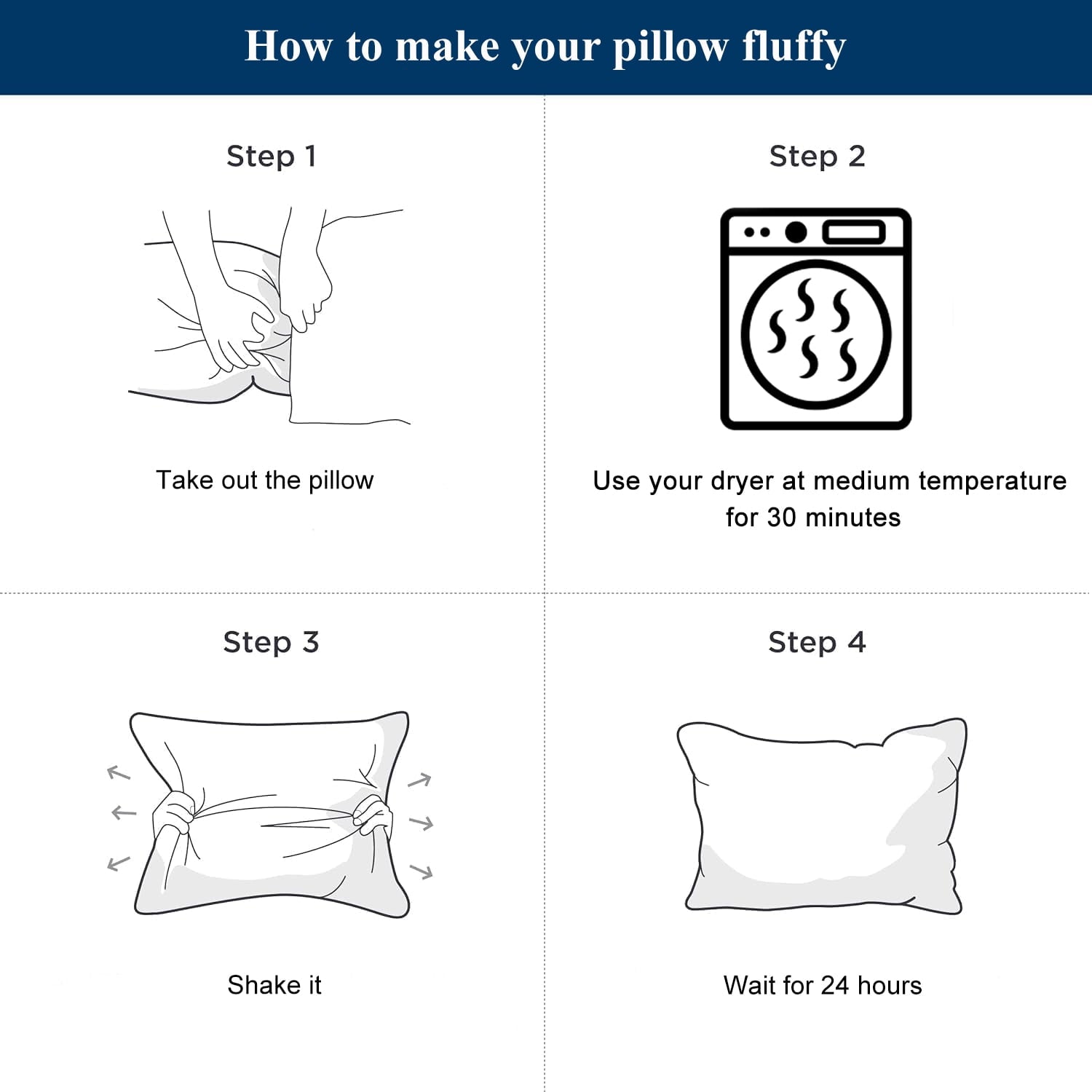 Hotel Collection Bed Pillows for Sleeping Queen Size 20" x 30" Hypoallergenic Pillow for Side and Back Sleeper Soft Supportive Hotel C... - Decorative Throw Pillow Cushion for Sofa & Bed Detail