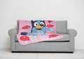 Decorative Knitted Balloon Party 46" x 60" Throw Blanket, Kids, Pink, Microfiber - Lightweight Plush Warm Blanket for All Seasons - Default Title