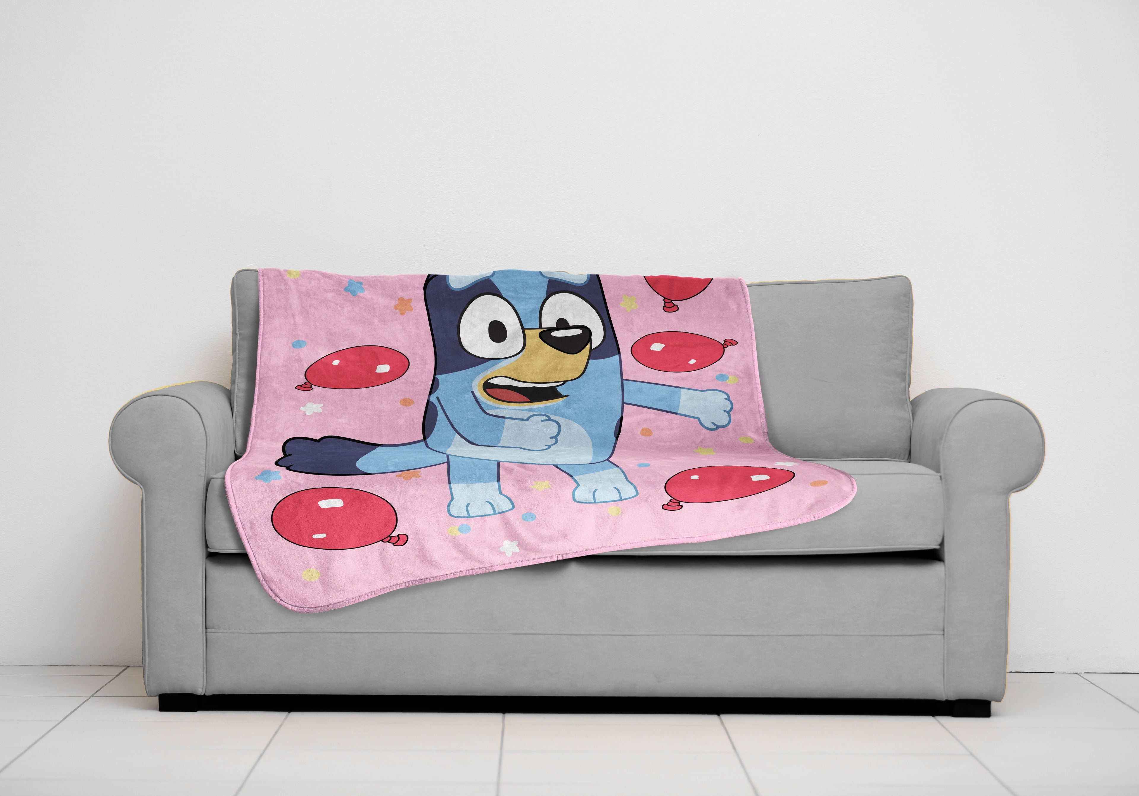 Decorative Knitted Balloon Party 46" x 60" Throw Blanket, Kids, Pink, Microfiber - Lightweight Plush Warm Blanket for All Seasons - Default Title