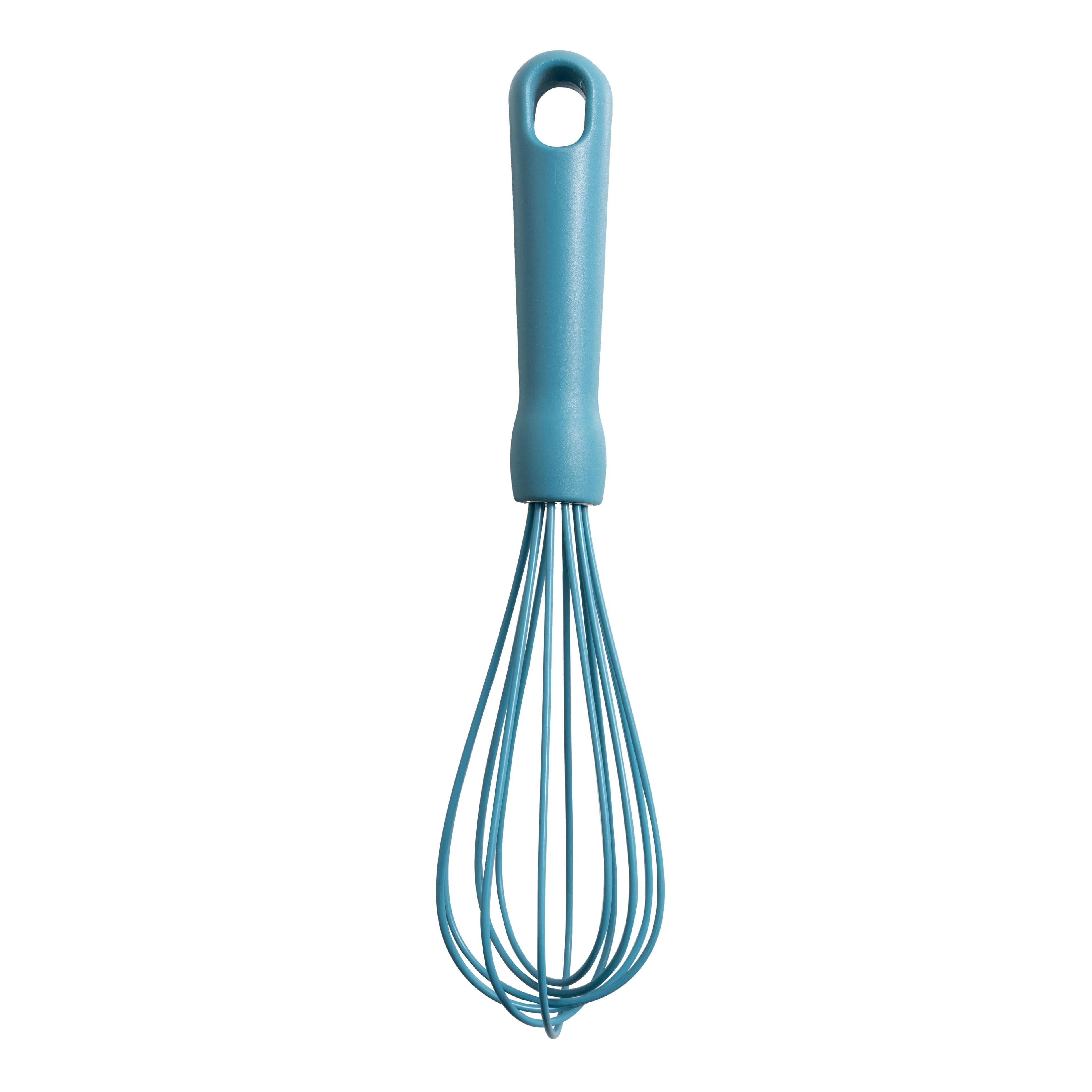 Premium Kitchen 3-Piece Silicone Whisk Set, 10.5"/10.4"/9.6" L, Blue Color - Premium Stainless Steel Garlic Presser & Peeler Detail