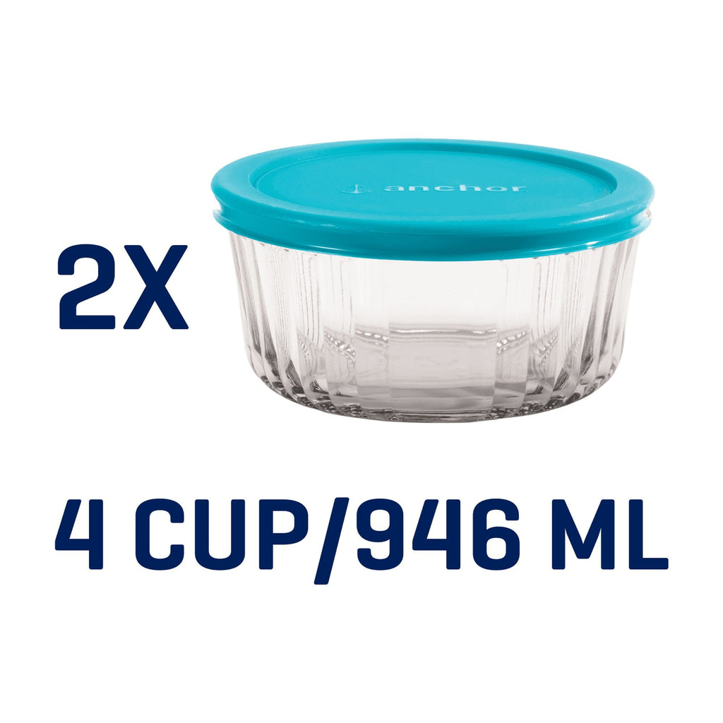 Fun Food Fidget Glass Food Storage Container with Lids, 4 Cup Round, Set of 2 - Fun Food Fidget Cookie Squishable Toy Detail