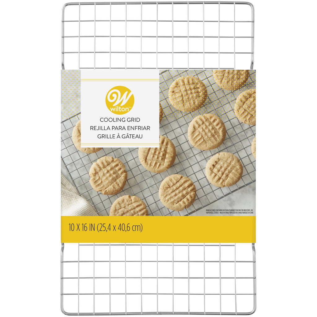 Ergonomic Manual Everyday Chrome-Plated Cooling Grid, 10 x 16 in., Rectangular, Packaging May Vary - Kitchen Gadget Tool for Quick Food Prep Detail