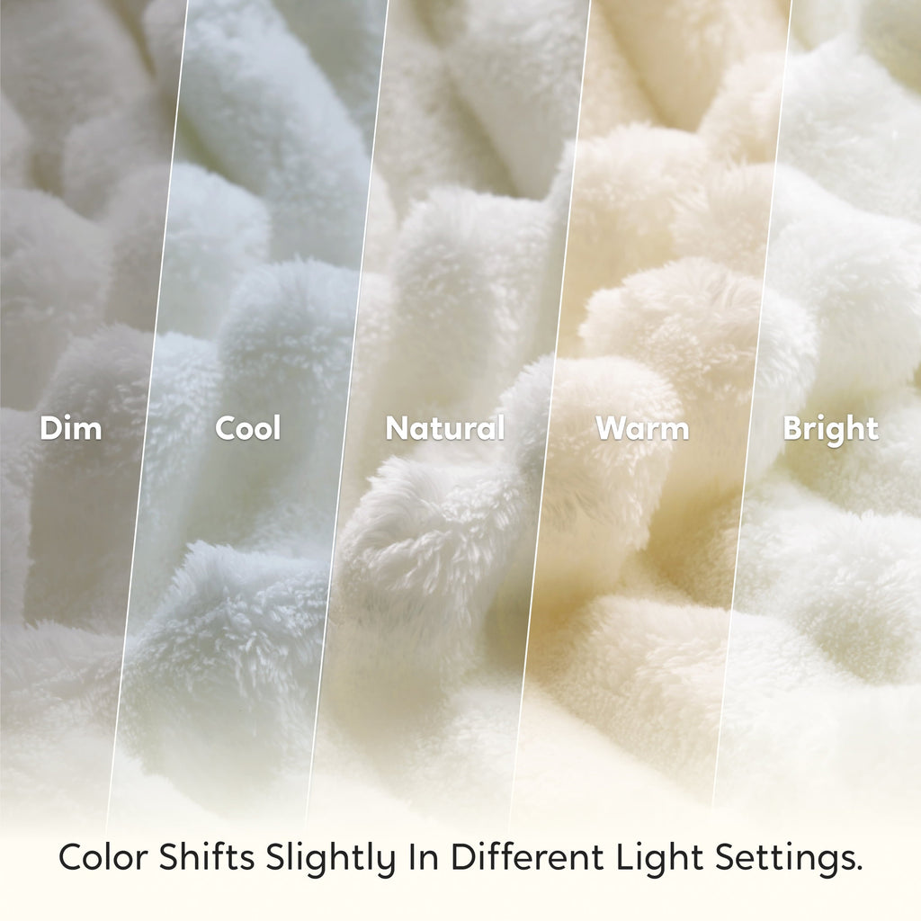 Reversible Sherpa Throw Blanket for Couch,Bed,Sofa,White Flannel Blanket,Soft Throw Blanket ,Gifts for Women Mom Girls,Throw Home Room ... - Lightweight Plush Warm Blanket for All Seasons Detail