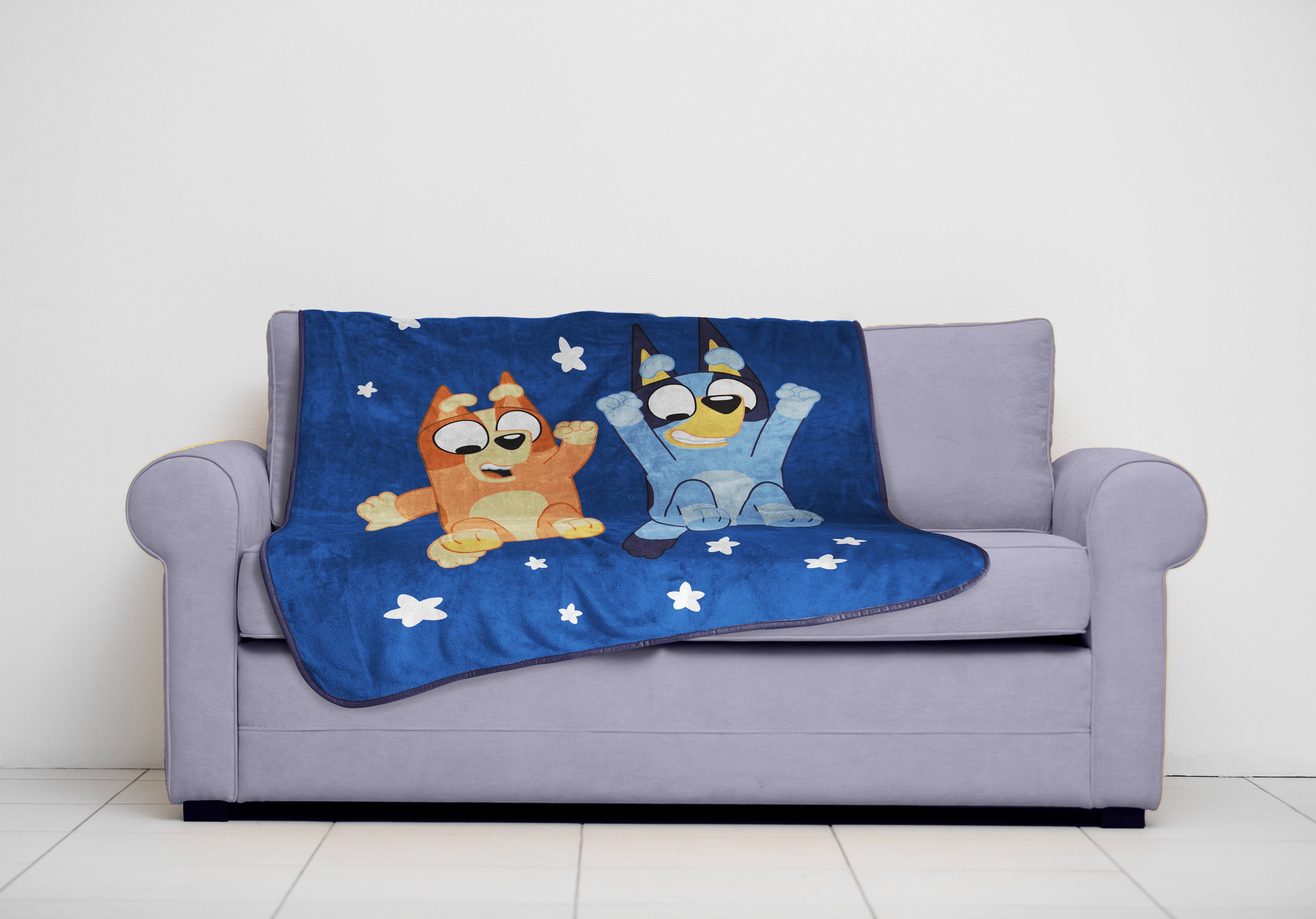 Lightweight Warm In The Dream Kids Throw Blanket, 46 x 60, Microfiber, Blue, BBC Studios Ages 1+ - Lightweight Plush Warm Blanket for All Seasons Detail
