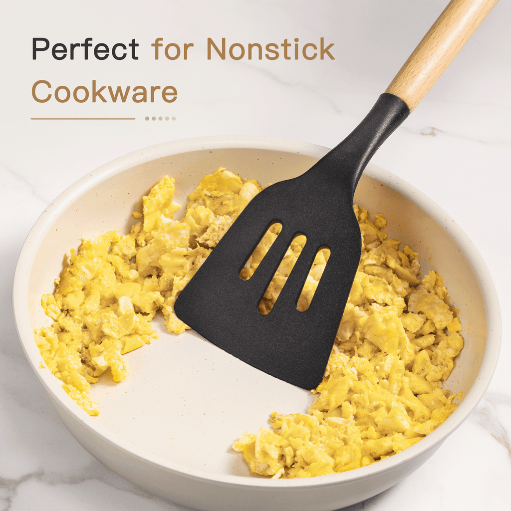 Premium Kitchen Silicone Cooking Utensils Set, 38 PCS Kitchen Utensils Set for 446°F Heat Resistant, Food Grade Utensil Sets with Woo... - Premium Stainless Steel Garlic Presser & Peeler Detail