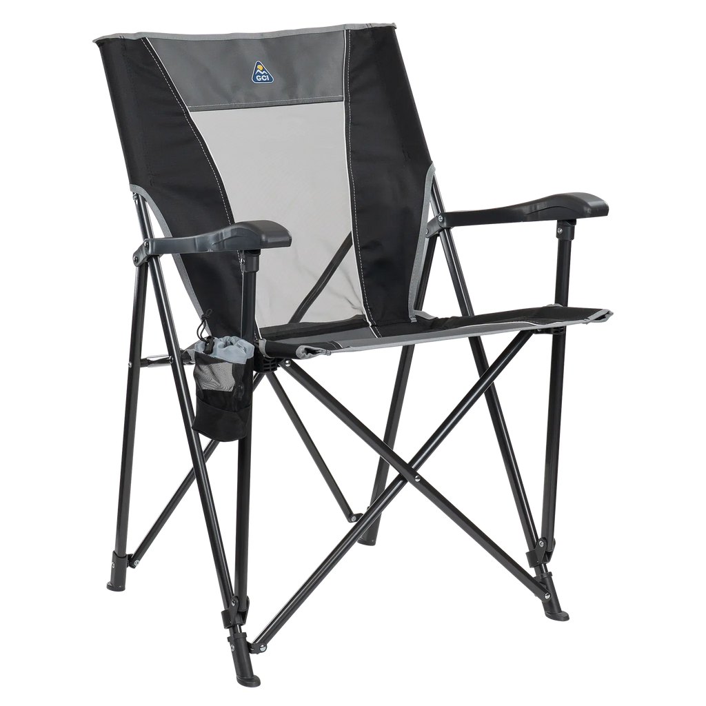Space-Saving Pico Eazy Chair - Choice 976 - Space-Saving Micro-Folding Chair for Backpacking - Black