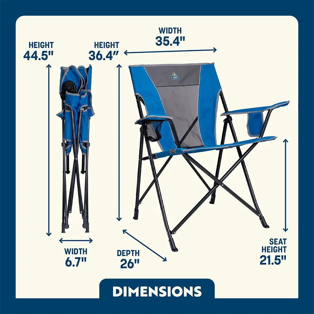 Lightweight Messenger Comfort Quad Chair - Choice 989 - Pico Compact Folding Camp Chair with Carry Bag Detail