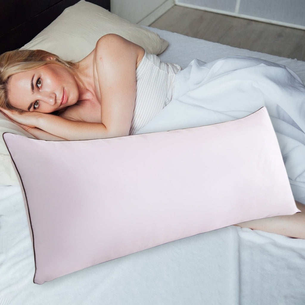 Ergonomic Memory Foam Long Pillows For Bed King Clearance! 100*48cm White Gentle Support Soybean Pillow, Comfortable Breathable Bed Pillows... - Ergonomic Memory Foam Pillow for Neck Pain Support Detail
