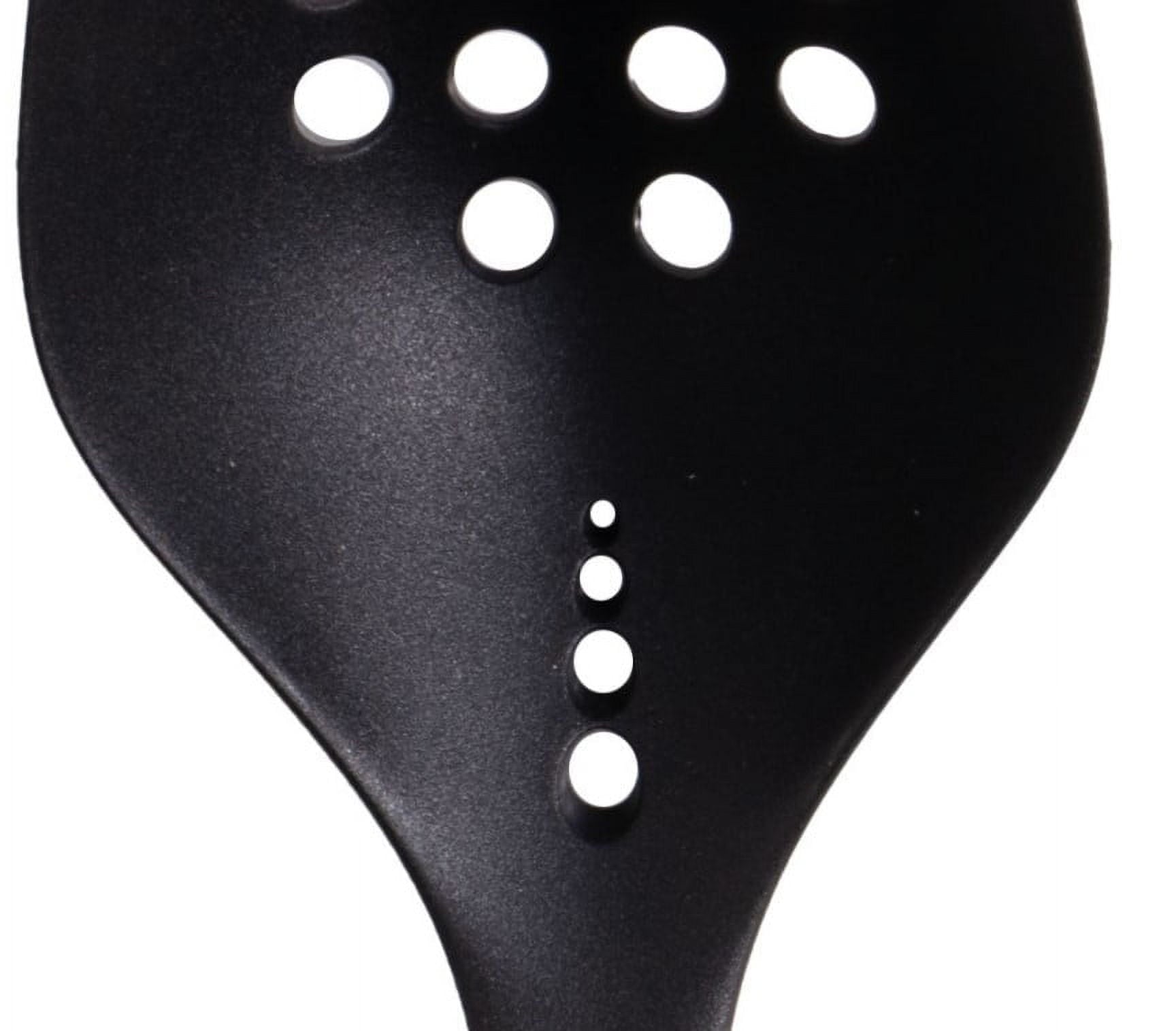 Durable Steel Cooking Spoon with Bamboo Handle, 12.6"2.7", & Bamboo, Black - Heavy Duty Stainless Steel Kitchen Shears Detail
