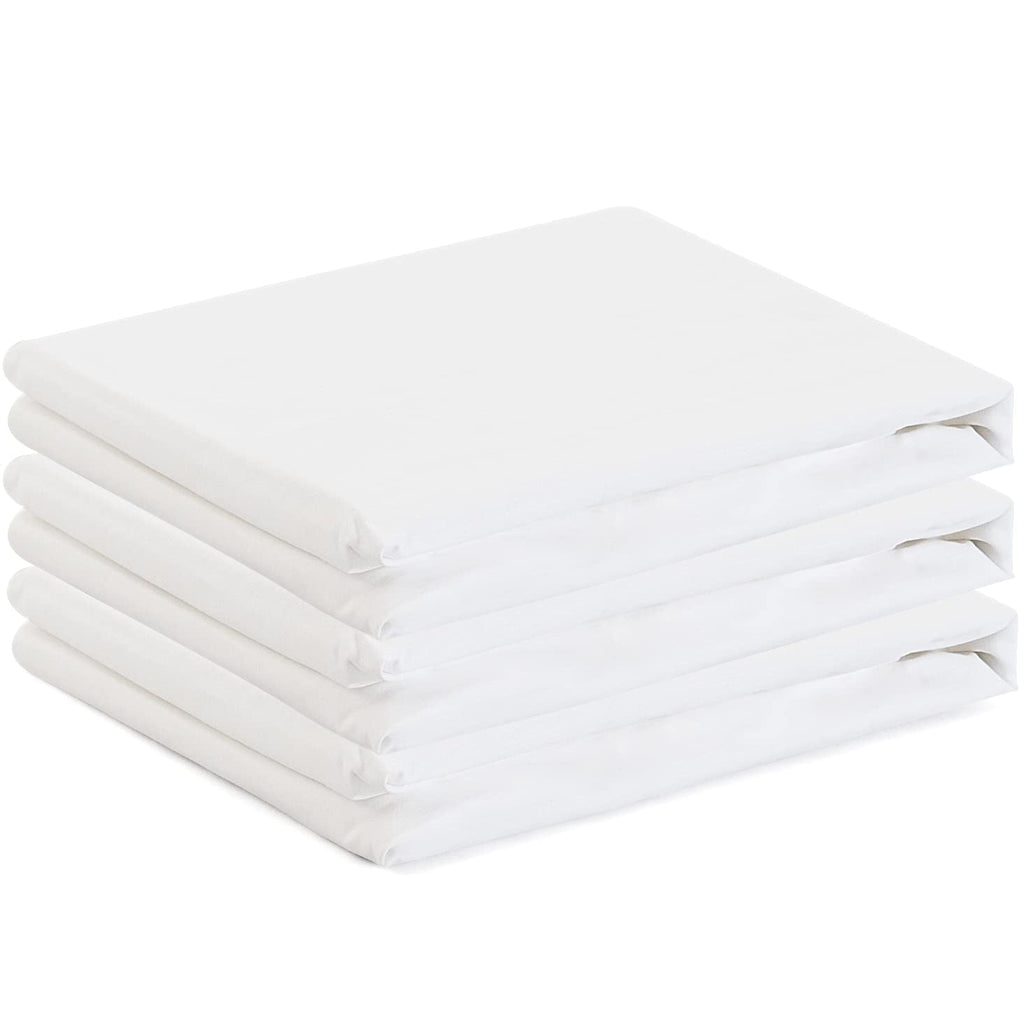 Wrinkle-Resistant Oversized King Size Flat Sheet for Bed - 100% Cotton - Durable and Comfortable with 200 Thread Count - Soft, Breathea... - Premium Ultra-Soft Pillowcase Pair for Sleeping Detail