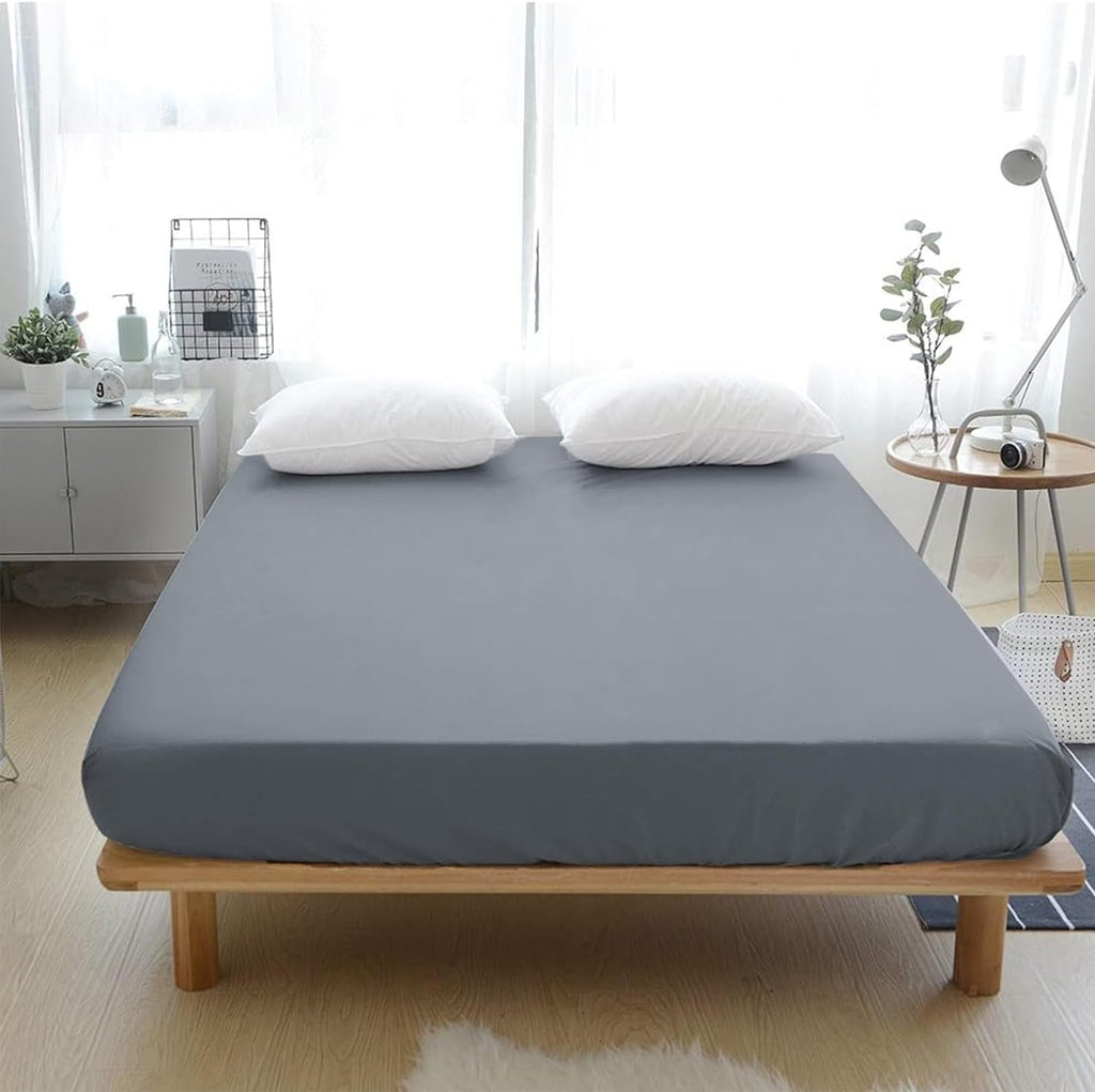 Premium Egyptian Cotton Grounding Fitted Sheet Kit Queen Size, Deep Pocket Fitted Sheet, Organic Cotton 7% Silver Fiber, Conductive Bed Cover... - Luxury Bed Sheet Set with Deep Pockets Detail
