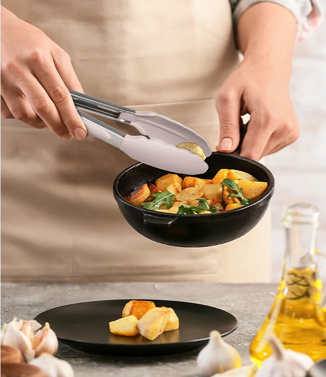 Heavy Duty Silicone & Bamboo Cooking Utensil Set, 14 Pieces - Heavy Duty Stainless Steel Kitchen Shears Detail
