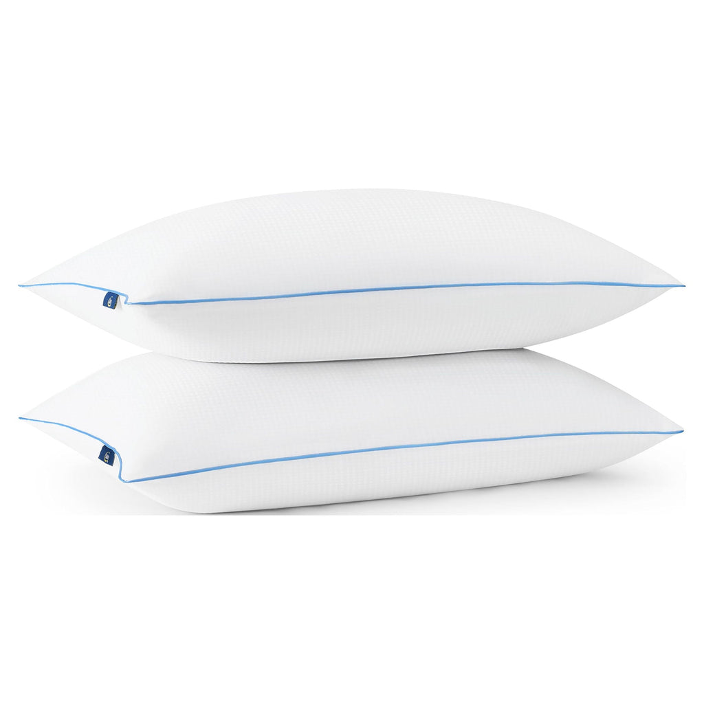 Orthopedic Support Cool Nites Bed Pillow, Standard/Queen, 2 Pack - Hotel Quality Plush Sleeping Pillows Detail