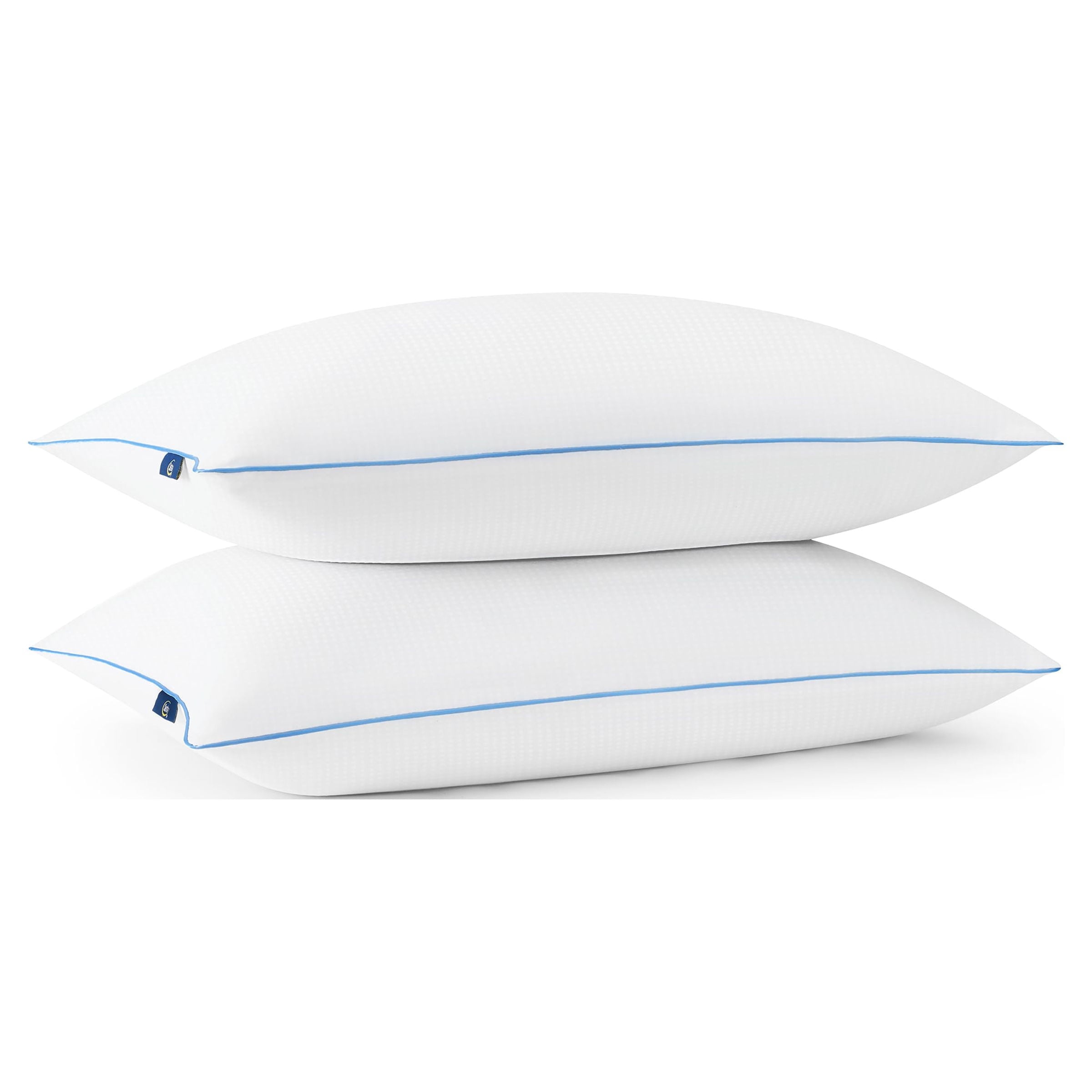 Orthopedic Support Cool Nites Bed Pillow, Standard/Queen, 2 Pack - Hotel Quality Plush Sleeping Pillows Detail