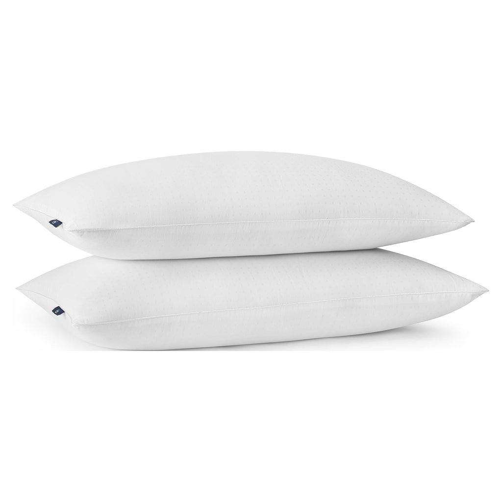 Fluffy Shredded Won't Go Flat Bed Pillow, King, 2 Pack - Ergonomic Memory Foam Pillow for Neck Pain Support Detail