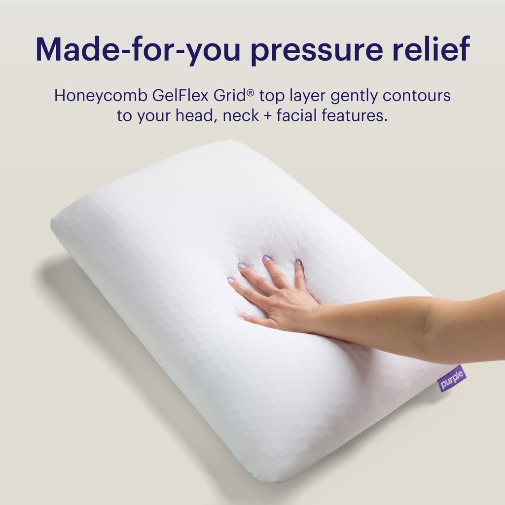Orthopedic Support GridCloud Pillow, Honeycomb Gelflex Top Layer, Hypoallergenic, Down - Alternative - Decorative Throw Pillow Cushion for Sofa & Bed Detail