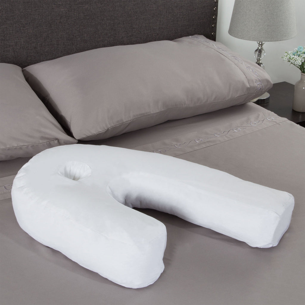 Ergonomic Memory Foam Bluestone Contour Side Sleeper Pillow with Ear Pocket for Pain Relief - Ergonomic Memory Foam Pillow for Neck Pain Support Detail