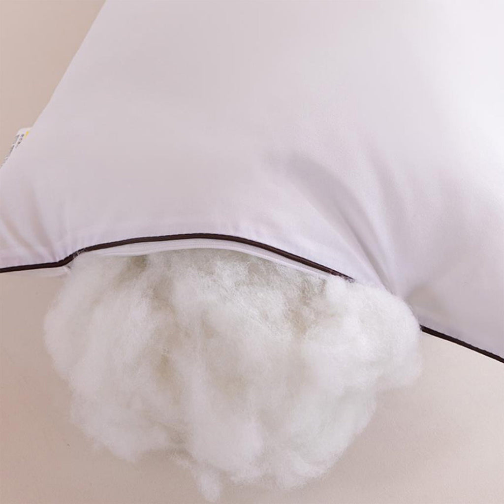 Ergonomic Memory Foam Long Pillows For Bed King Clearance! 100*48cm White Gentle Support Soybean Pillow, Comfortable Breathable Bed Pillows... - Ergonomic Memory Foam Pillow for Neck Pain Support Detail
