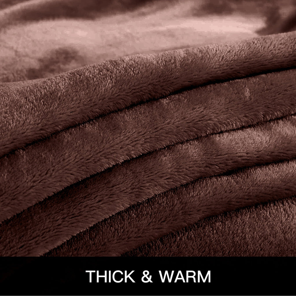 Decorative Knitted Throw Blanket, Fuzzy & Plush Warm Fleece Blanket, Throw Size Coffee Blankets for Couch Beds, Machine Washable Blanket... - Cozy Fleece Throw Blanket for Couch & Bed Detail