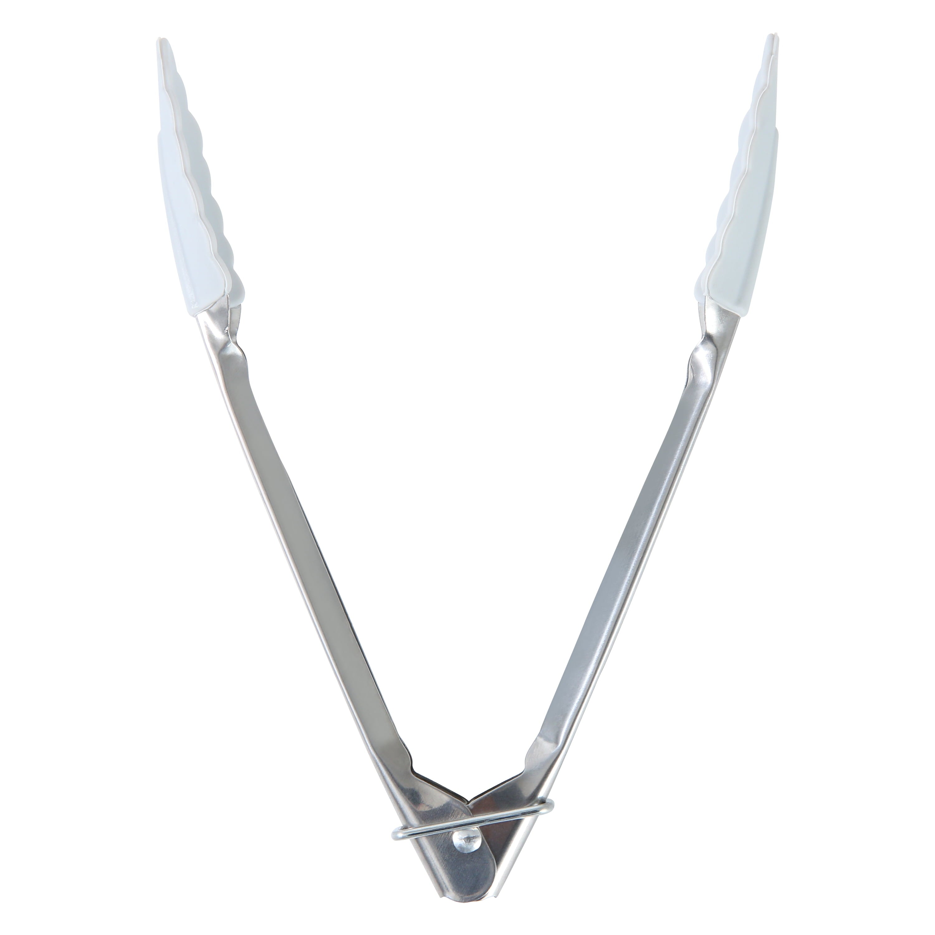 Durable Steel Stainless Steel and Silicone Mini Food Tongs Grey - High-Precision Culinary Tool for Baking & Cooking Detail