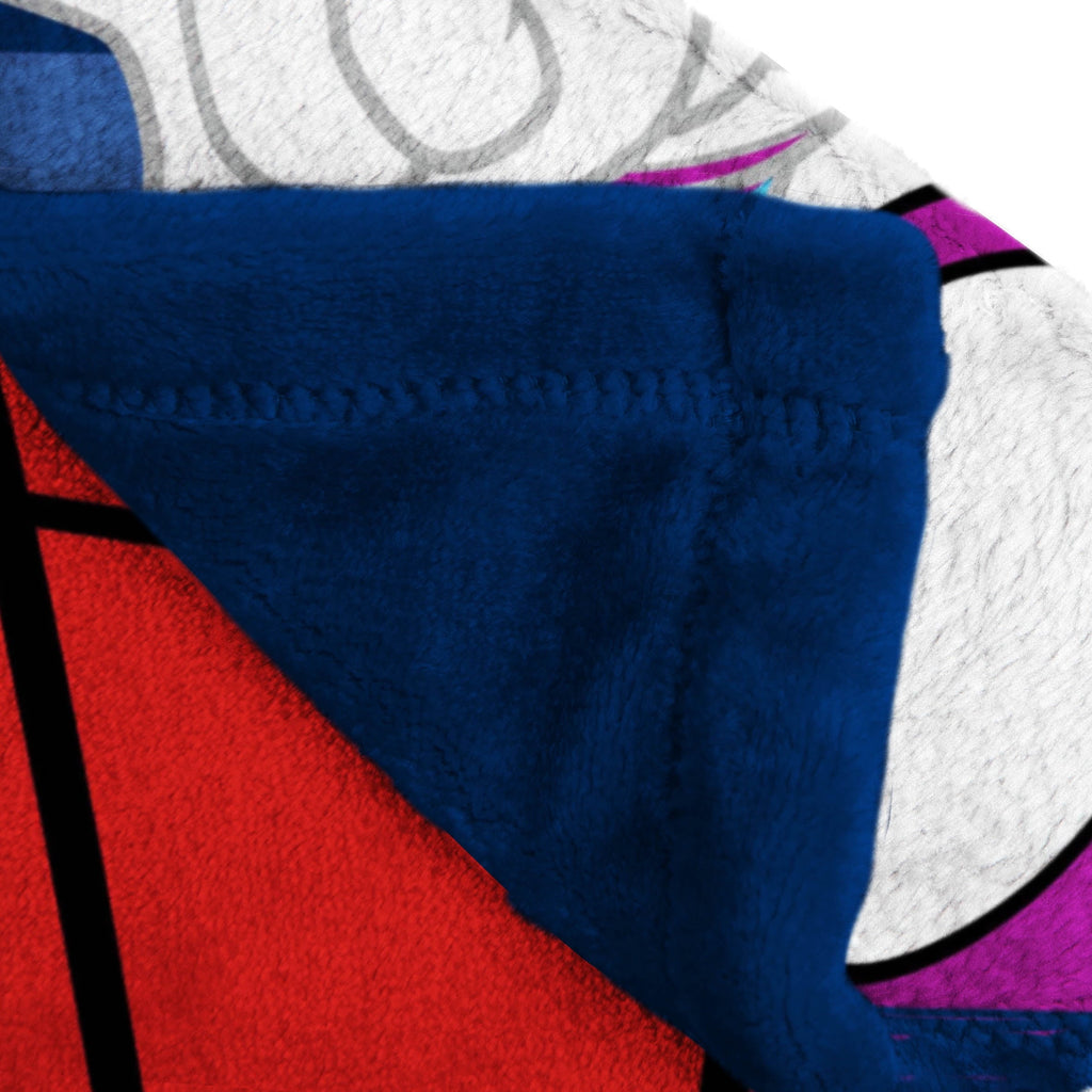Reversible Sherpa Spidey and His Amazing Friends Kids Plush Twin/Full Blanket, 62 x 90, Microfiber, Blue and Red - Lightweight Plush Warm Blanket for All Seasons Detail