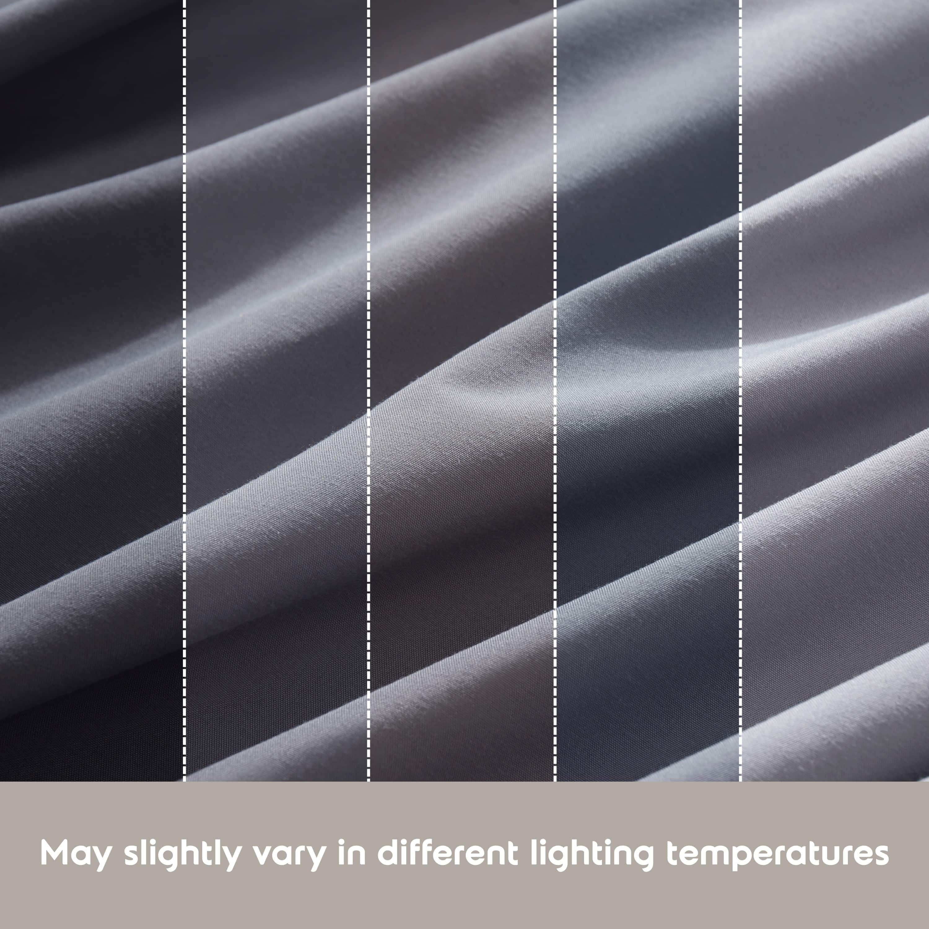 Ultra-Soft Full Size Sheets Set, 1800 Series Bed Sheets Full 4 Piece, Luxury Soft Microfiber Full Sheet Sets, Gray - Premium Ultra-Soft Pillowcase Pair for Sleeping Detail