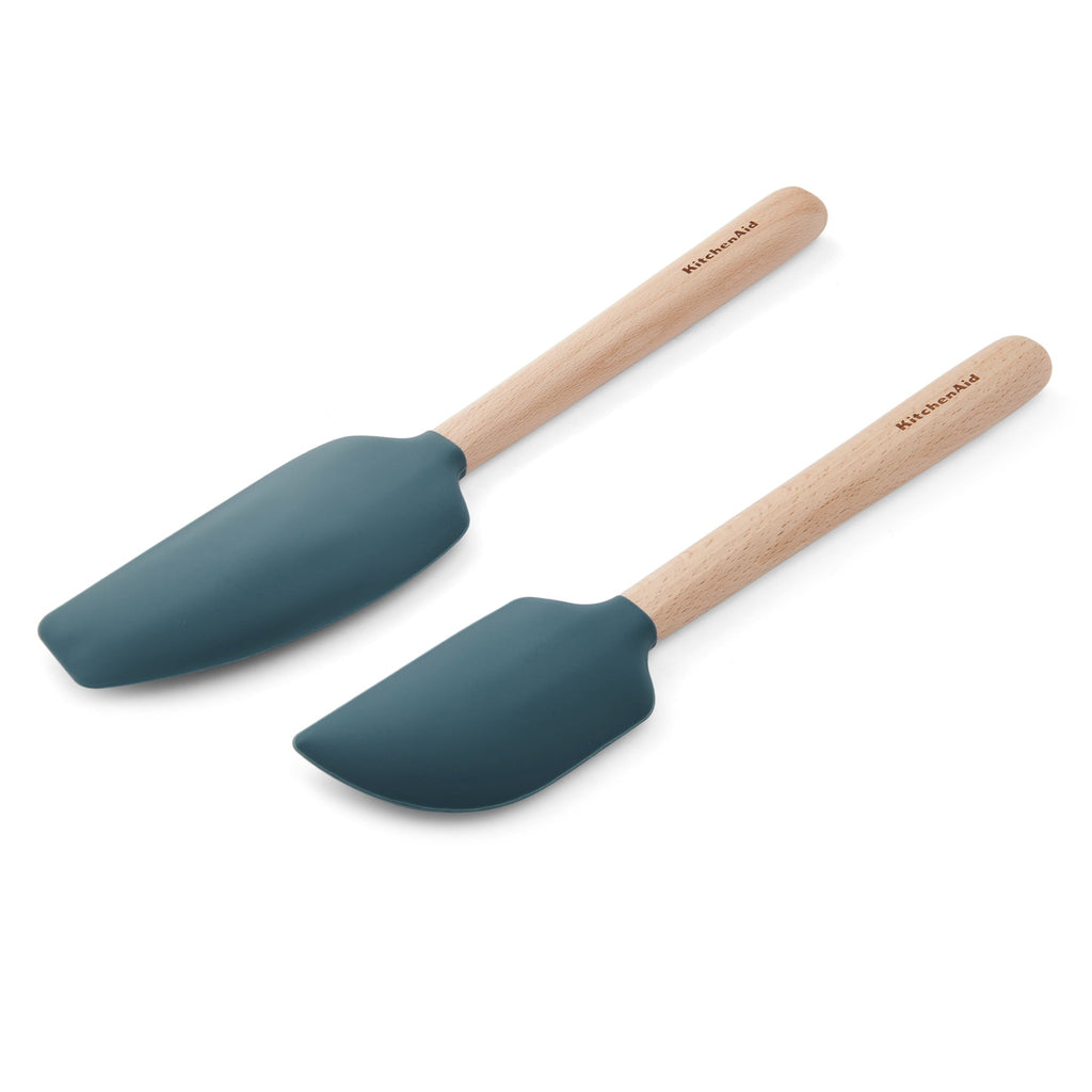 Professional Grade 2-Piece Silicone Mixing Spatula and Scraper Set for Cooking, Agave - High-Precision Culinary Tool for Baking & Cooking Detail
