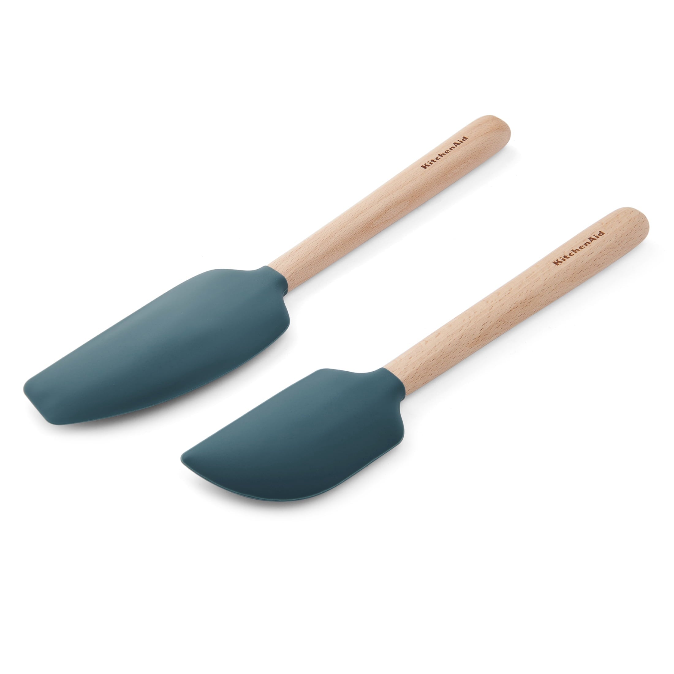 Professional Grade 2-Piece Silicone Mixing Spatula and Scraper Set for Cooking, Agave - High-Precision Culinary Tool for Baking & Cooking Detail