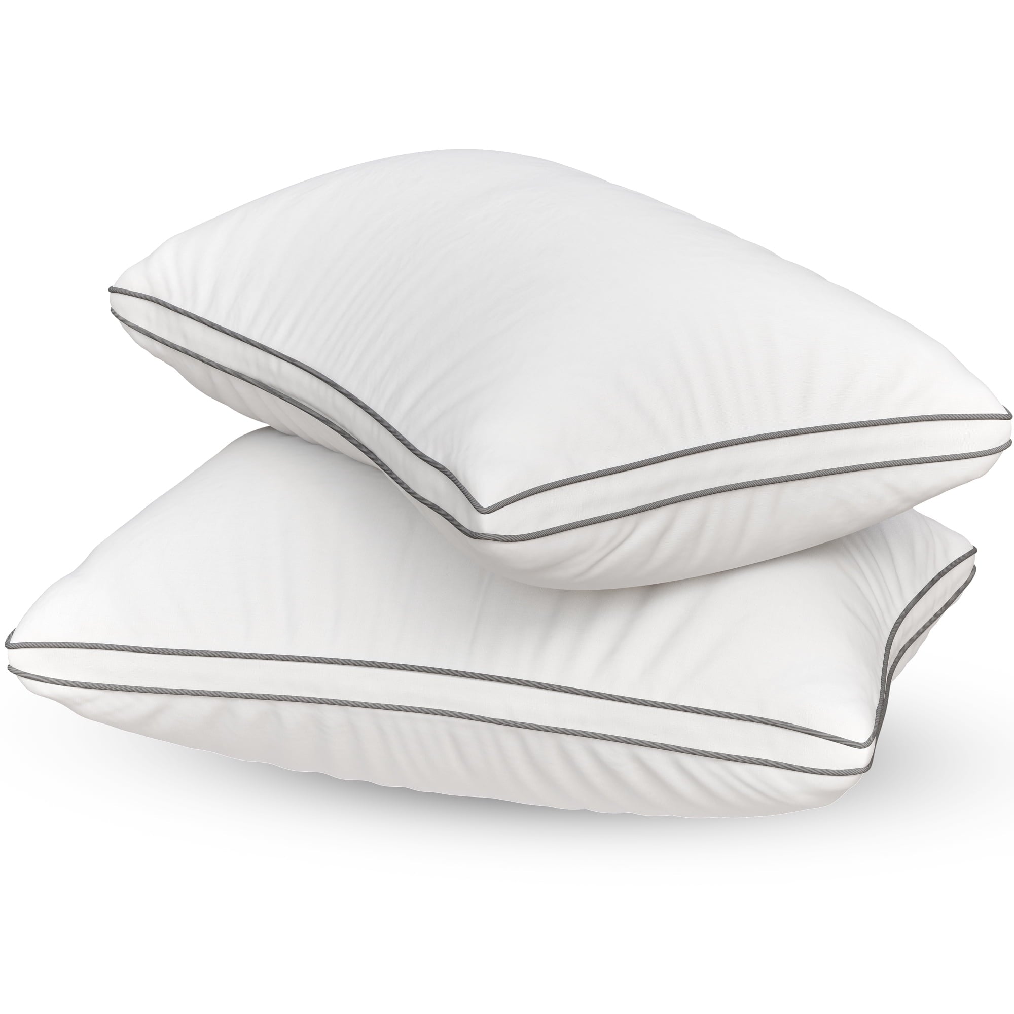Hotel Collection Bed Pillows Queen Size Set of 2 - Luxury Down Alternative Pillow - 5 Star Hotel Pillows for Back, Side and Stomach Sl... - Orthopedic Shredded Foam Bed Pillow Set Detail