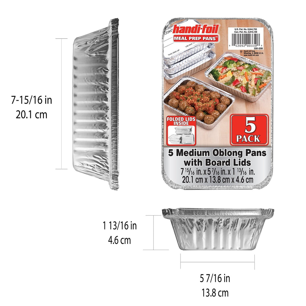 Playful Geometric Aluminum Meal Prep Pan with Lids, 5 Count - Playful Star & Heart Shaped Geometric NeeDoh Detail