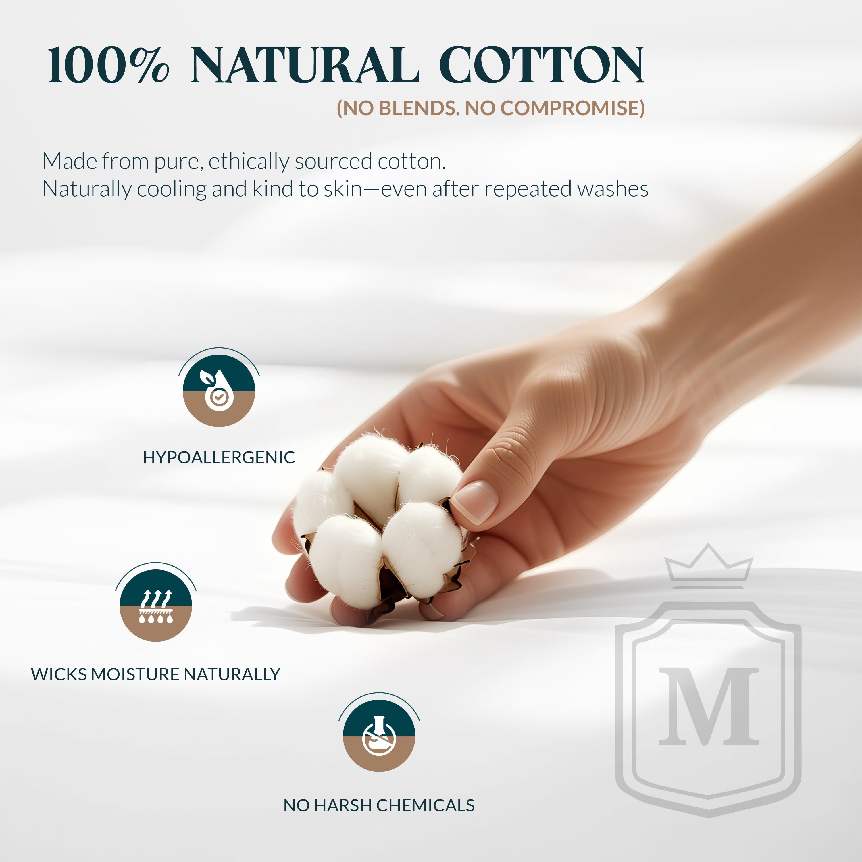 Wrinkle-Resistant 100% Cotton Sheets For Queen Size Bed - Luxury 400 Thread Count Queen Sheet Set, 4 Piece Sateen Weave Queen White Cot... - Premium Ultra-Soft Pillowcase Pair for Sleeping Detail