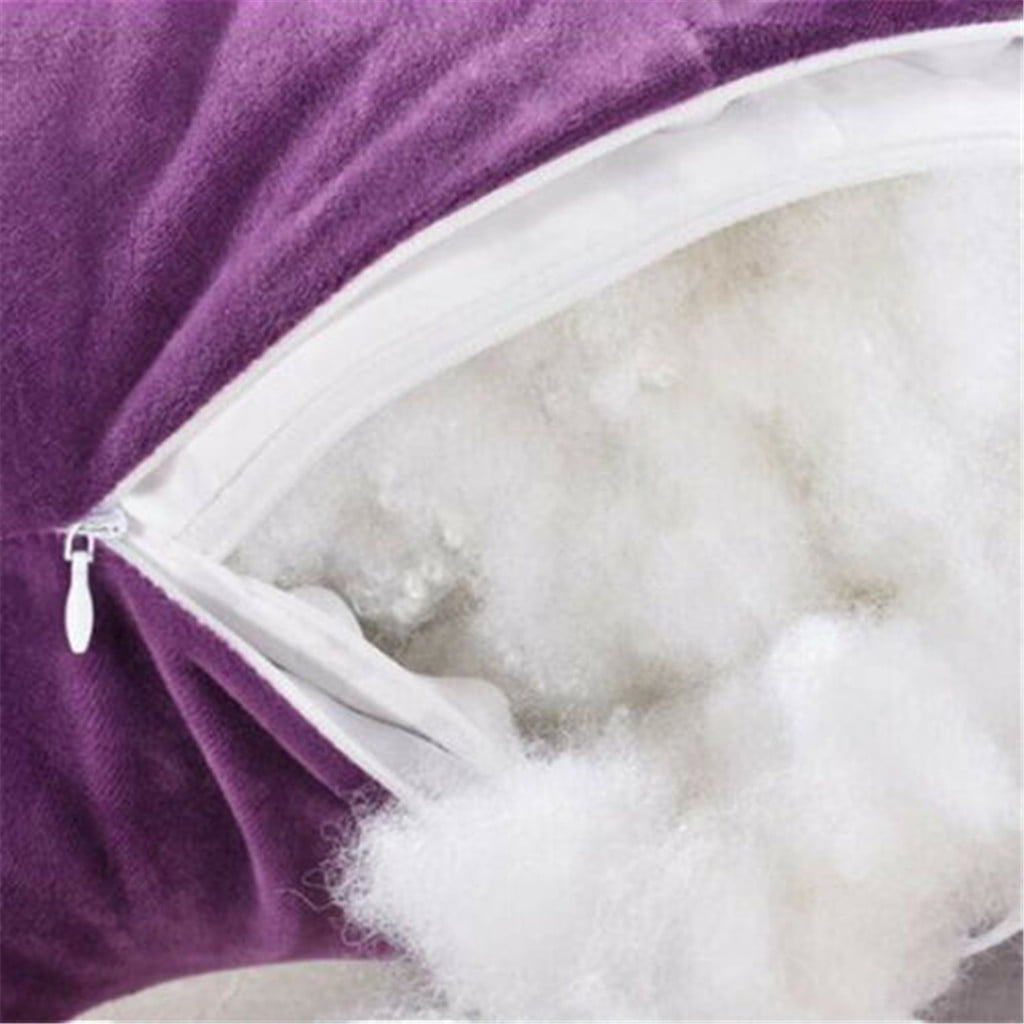 Fluffy Shredded Backrest Pillow with Arms, Back Rest for Bed Sitting, Plush Big Backrest Lumbar Support Chair Cushion, Foam ... - Hotel Quality Plush Sleeping Pillows Detail