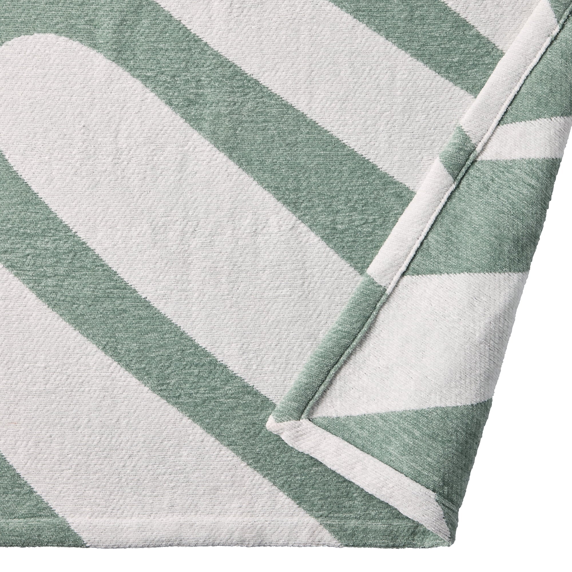 Reversible Sherpa Chenille Jacquard Soft Throw Blanket, Soft Sea - Luxury Knitted Decorative Throw Blanket with Fringes Detail