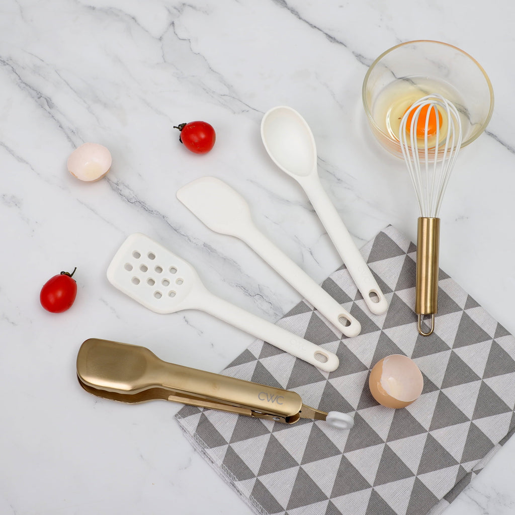 Chef-Quality 5-Piece Mini Silicone Utensil Set Durable & Nonstick Safe - Professional Kitchen Tool for Culinary Enthusiasts Detail