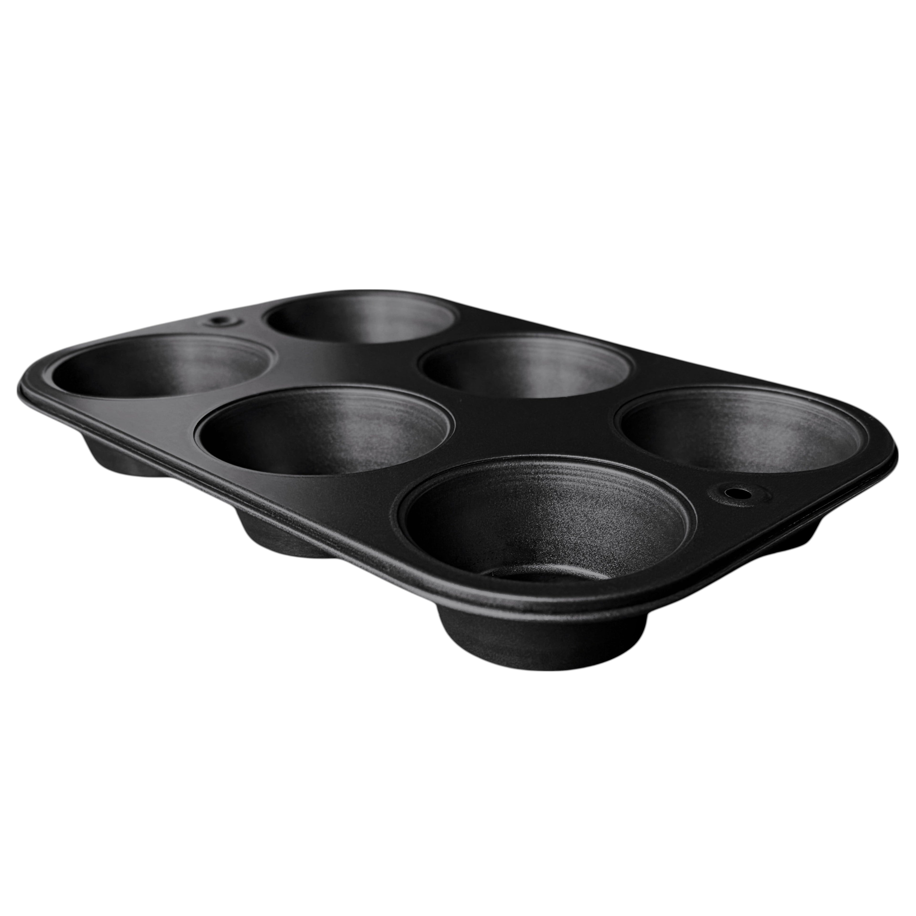 Innovative 6-Cup Nonstick Steel Muffin Pan, 2.9" Cup, Gray, 1 Count - Kitchen Gadget Tool for Quick Food Prep Detail
