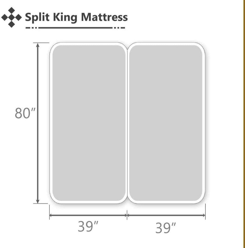 Breathable Luxury Split King Bed Sheet Set 5Pcs Adjustable Bed Sheets - 18" Deep Pocket of Fitted Sheet 800 Thread Count 100% Pure Egyp... - Cooling Hotel Quality Bedding Sheets and Pillowcases Detail
