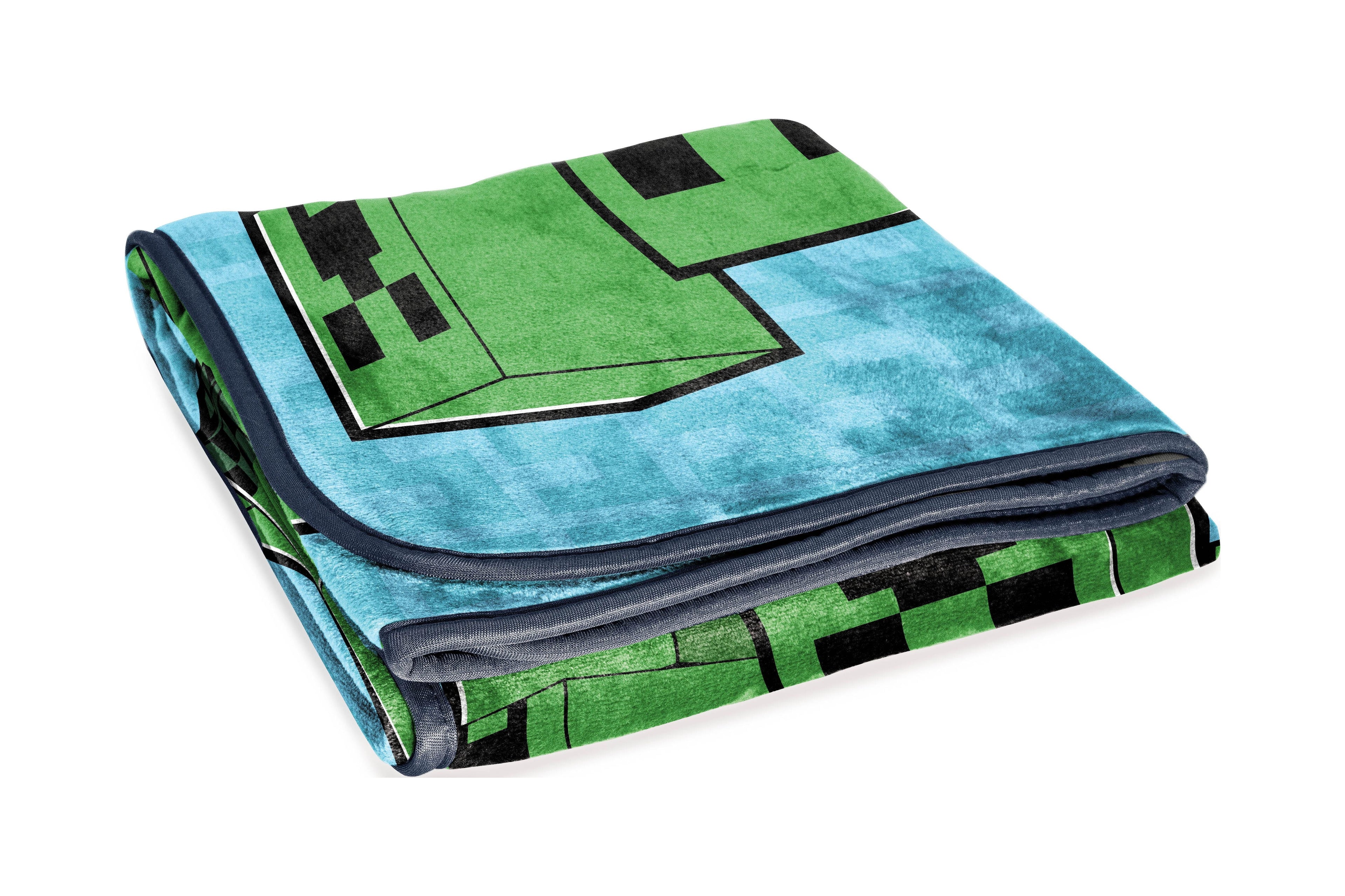 Super Soft Flannel Kids Silk Touch Throw Blanket, 46 x 60, Microfiber, Blue - Luxury Knitted Decorative Throw Blanket with Fringes Detail
