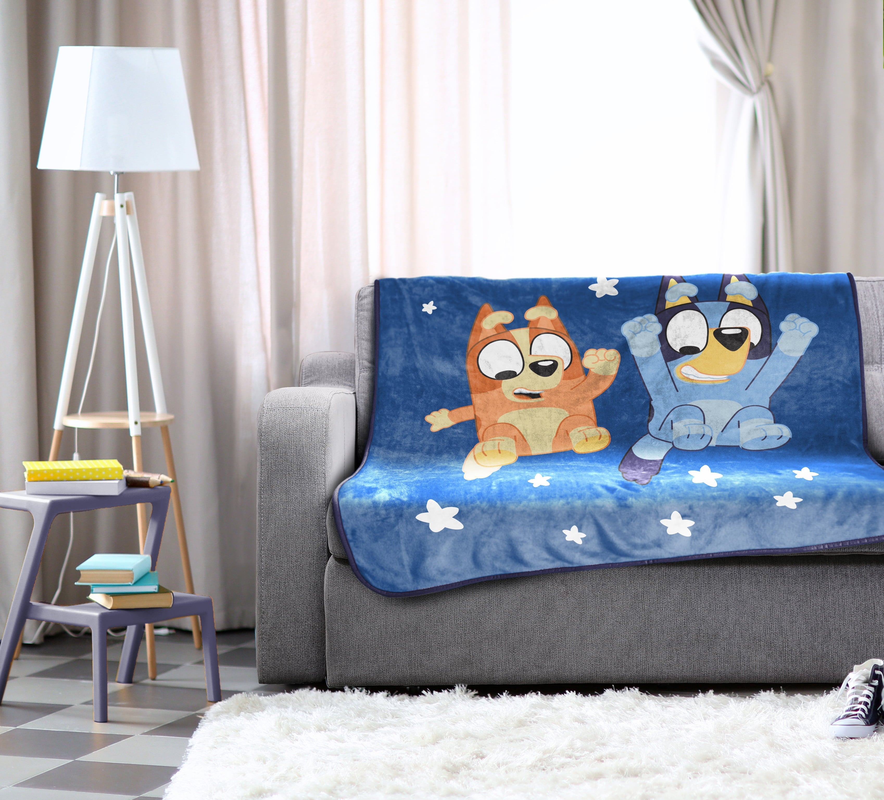 Lightweight Warm In The Dream Kids Throw Blanket, 46 x 60, Microfiber, Blue, BBC Studios Ages 1+ - Lightweight Plush Warm Blanket for All Seasons Detail