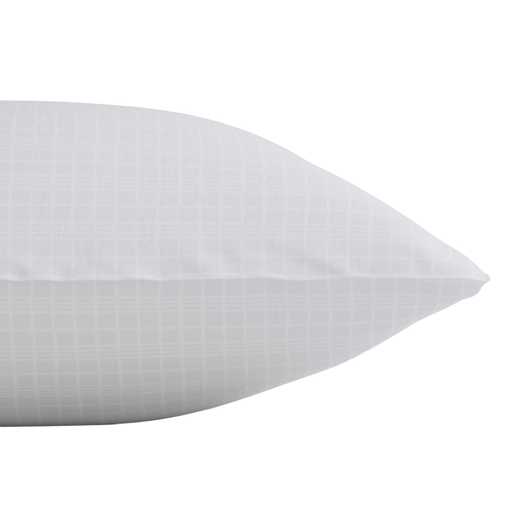 Ergonomic Memory Foam Comfort Complete Bed Pillow, Standard/Queen, White- All Positions Antimicrobial - Orthopedic Shredded Foam Bed Pillow Set Detail