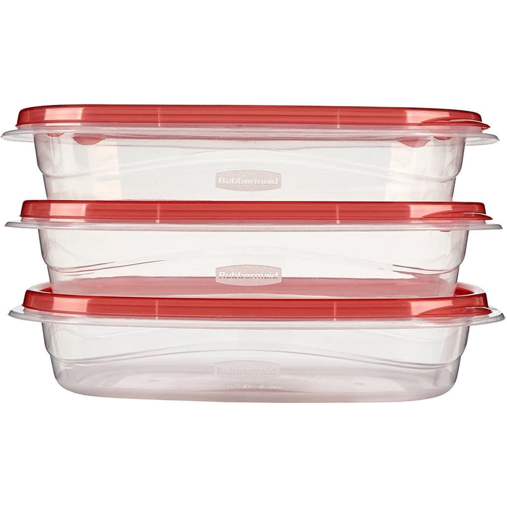 Playful Geometric 4.0-Cup Rectangle Food Storage Containers, Ruby Red, 3 pack - Fun Food Fidget Cookie Squishable Toy Detail