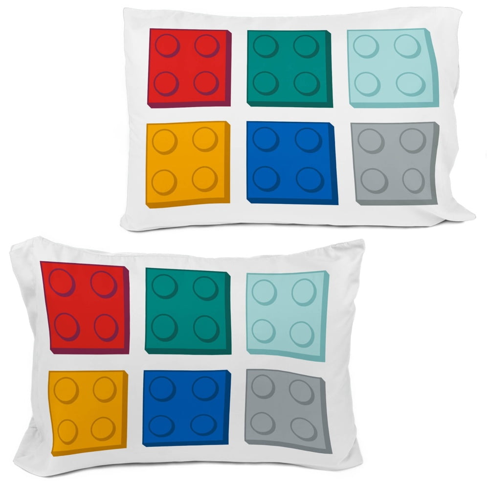 All-Season Kids 2 Piece Multicolor Reversible Comforter and Pillowcase Bedding Set, Twin/Full - All-Season Down Alternative Comforter Insert Detail